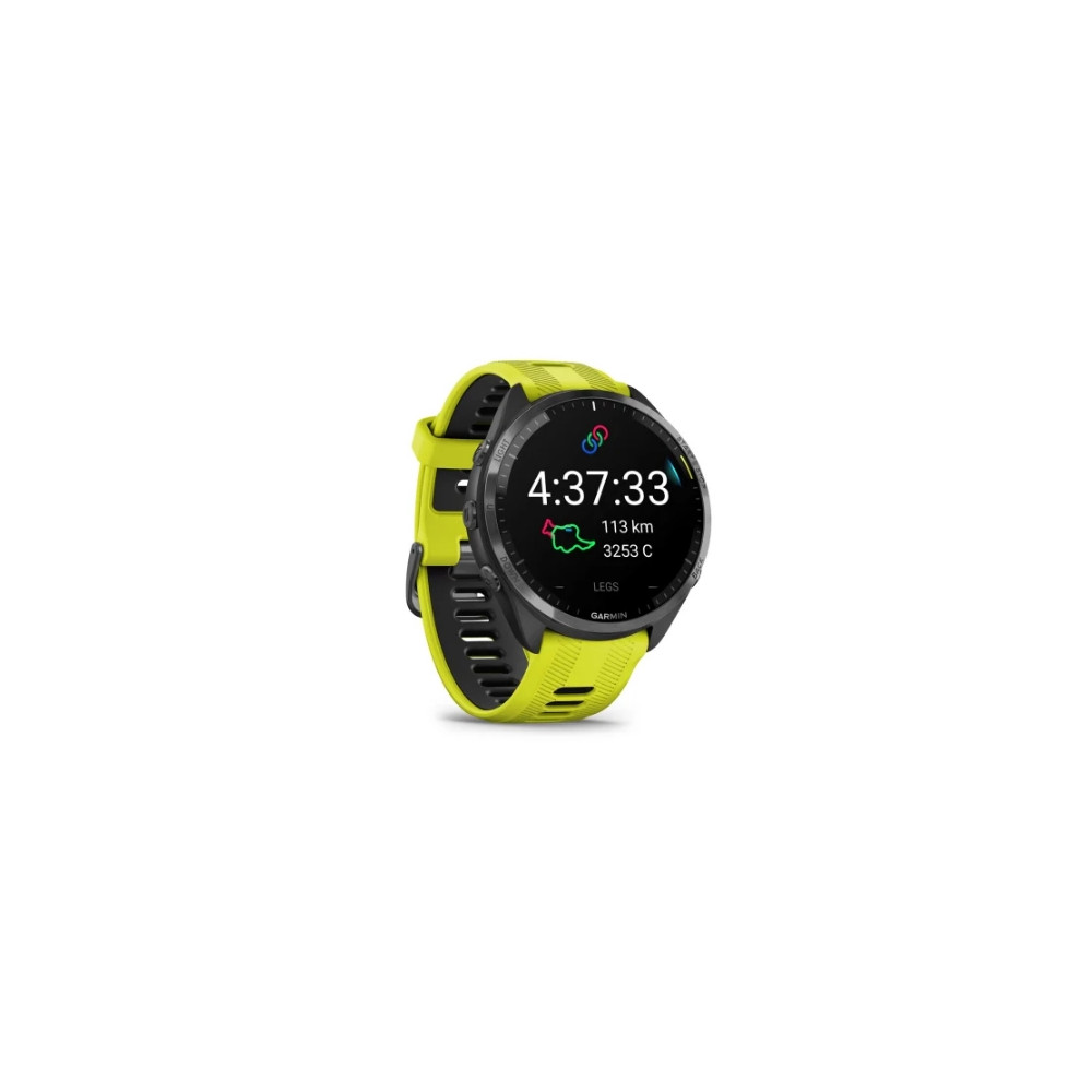 Produktbild för Garmin Forerunner 965 - svart - smart klocka med band - amp yellow/black - 32 GB