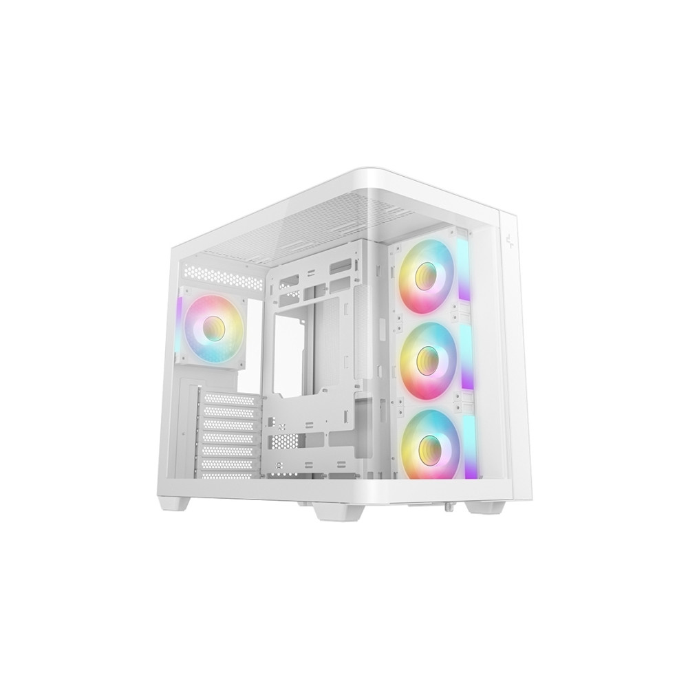 Produktbild för DeepCool CG530U 4F, Torn, PC, Vit, ATX, ITX, micro ATX, Akry...