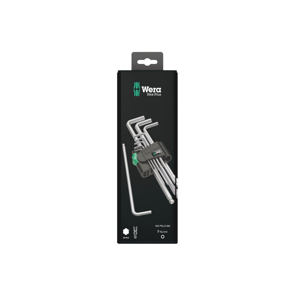 Produktbild för Wera 05073391001, Insexnycklar med L-handtag, set, Metrisk,...