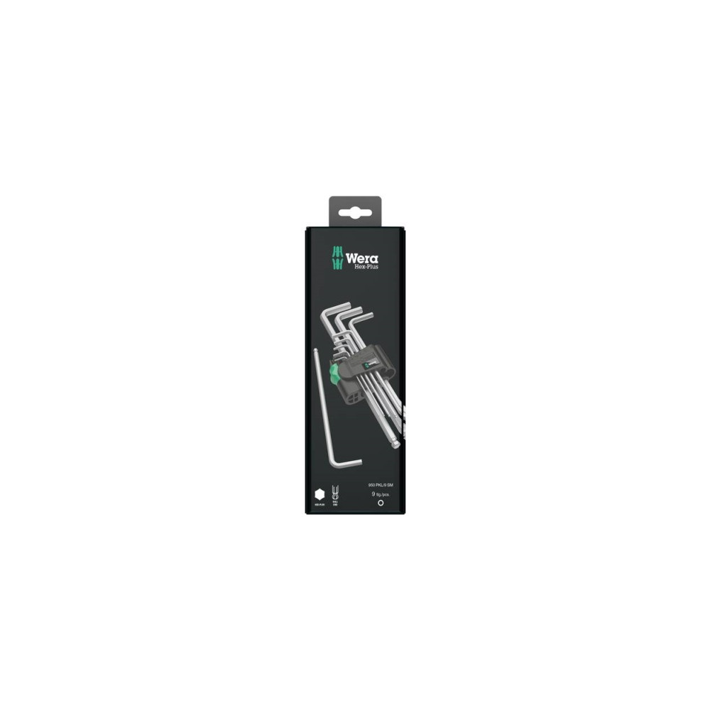 Produktbild för Wera 05073391001, Insexnycklar med L-handtag, set, Metrisk,...