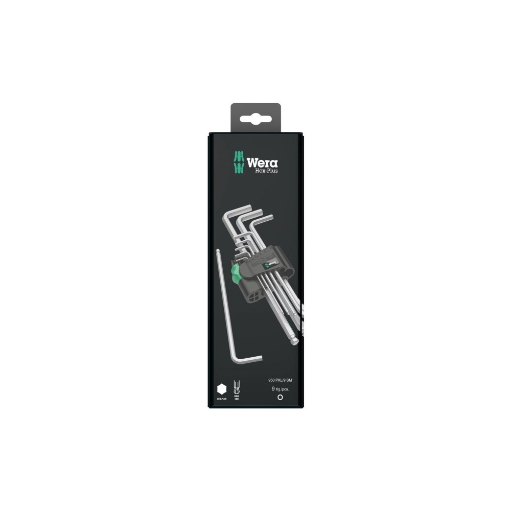 Produktbild för Wera 05073391001, Insexnycklar med L-handtag, set, Metrisk,...