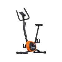 Produktbild för One Fitness RW3011 mekanisk stationär cykel svart och orange