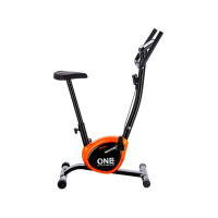 Produktbild för One Fitness RW3011 mekanisk stationär cykel svart och orange