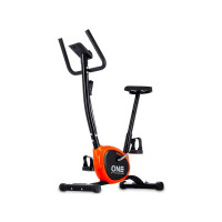 Produktbild för One Fitness RW3011 mekanisk stationär cykel svart och orange