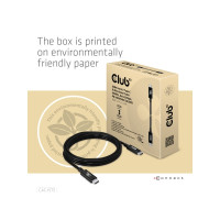 Produktbild för Club 3D - USB typ C-kabel - USB-C till USB-C - 2 m