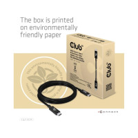 Produktbild för Club 3D - USB typ C-kabel - USB-C till USB-C - 2 m