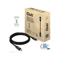 Produktbild för Club 3D - USB typ C-kabel - USB-C till USB-C - 2 m