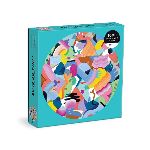 Galison Mina Hamada Luna de Flor 1000 Piece Round Puzzle