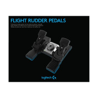 Produktbild för Logitech Flight Rudder Pedals - pedaler - kabelansluten