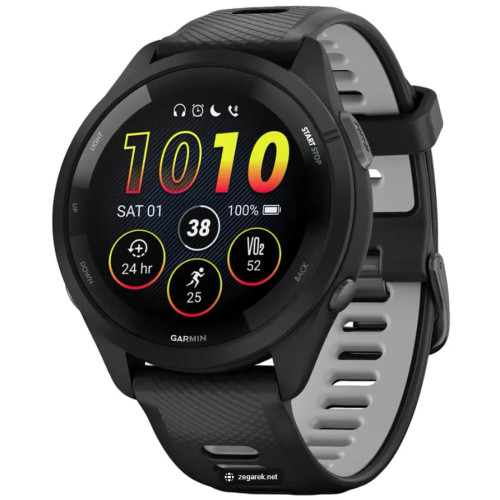 Garmin Garmin Forerunner 265 Smartwatch, svart bezel och hölje med...