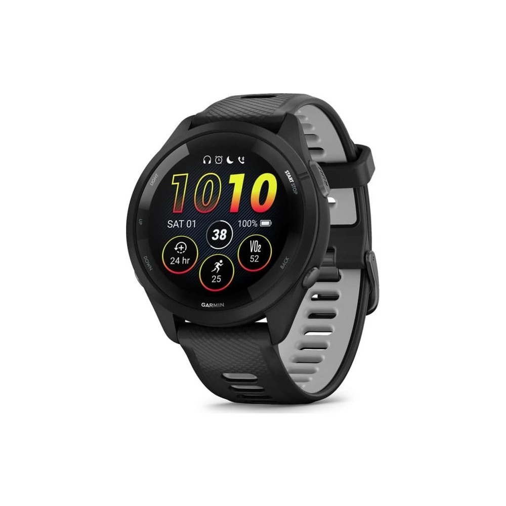 Produktbild för Garmin Forerunner 265 Smartwatch, svart bezel och hölje med...