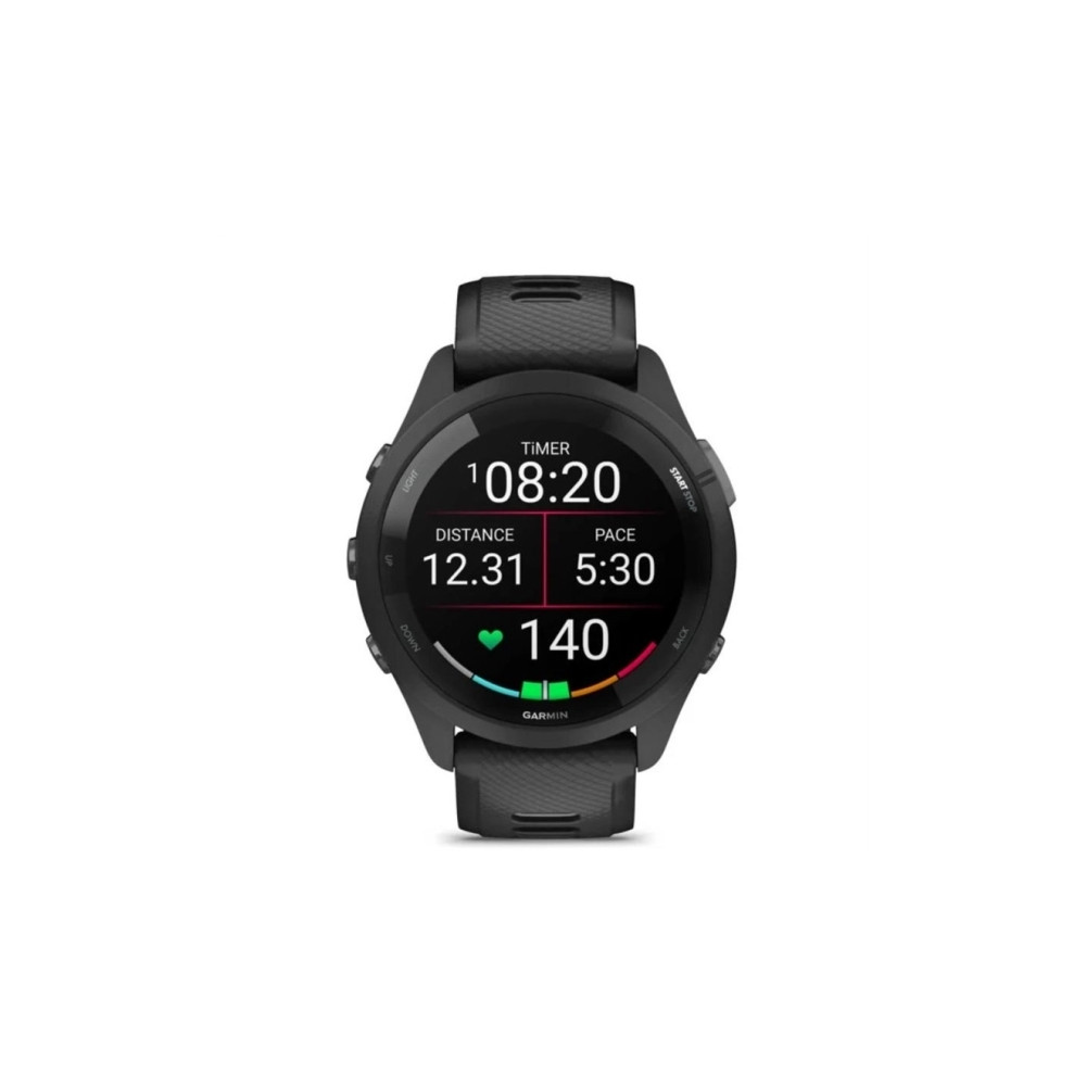 Produktbild för Garmin Forerunner 265 Smartwatch, svart bezel och hölje med...