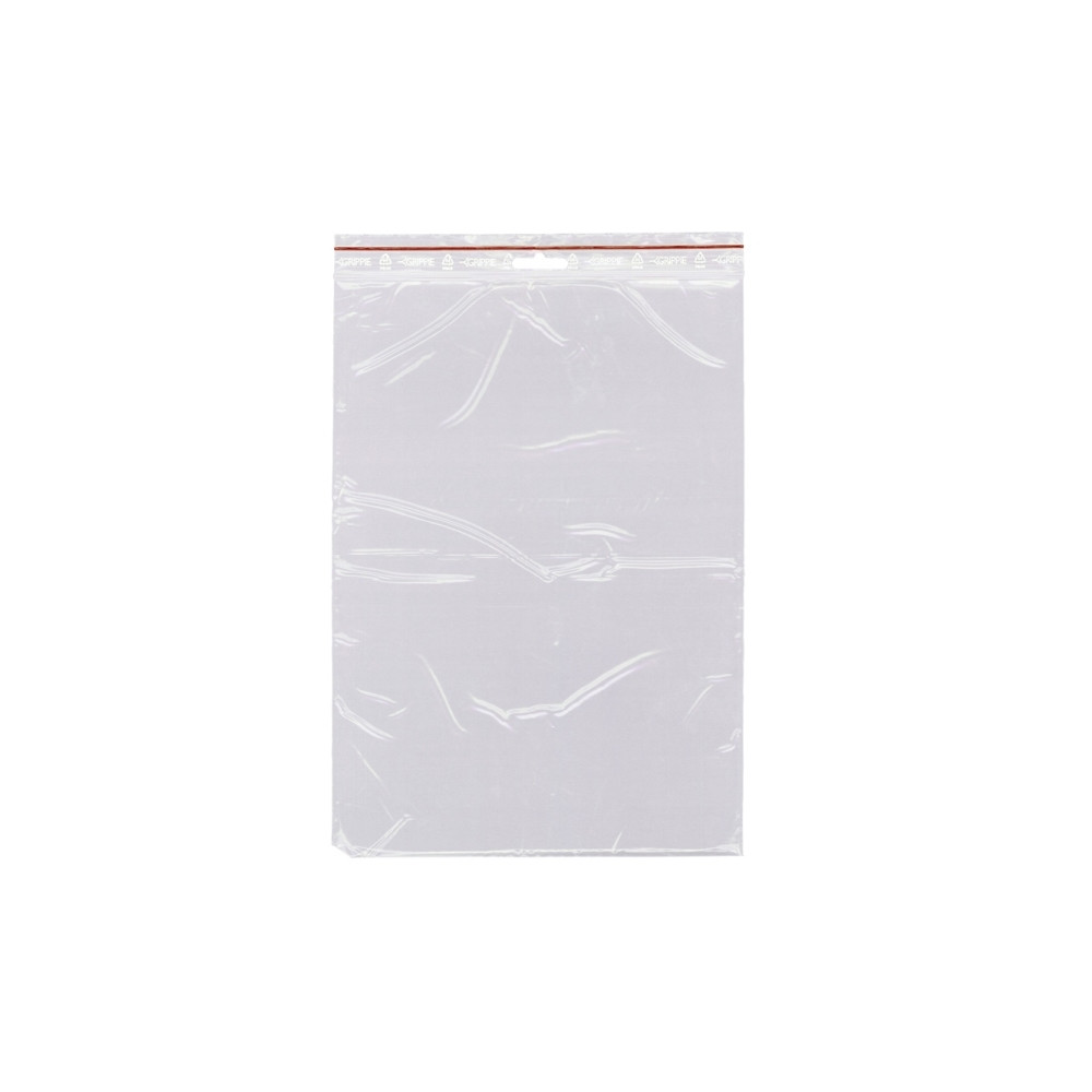 Produktbild för Grippie dragkedjepåse 230x320mm T-52 50my