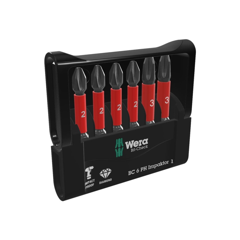 Produktbild för Wera Bit-Check 6 PH Impaktor 1
