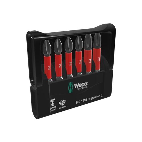 WERA WERK Wera Bit-Check 6 PH Impaktor 1