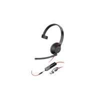 Produktbild för HP Poly Blackwire 5210 - headset - 3,5 mm kontakt, USB-C