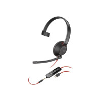 Produktbild för HP Poly Blackwire 5210 - headset - 3,5 mm kontakt, USB-C