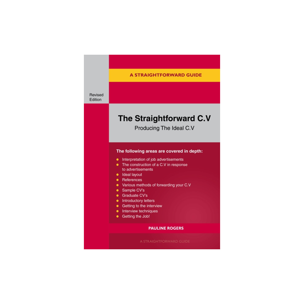 Produktbild för A Guide to the Straightforward C.V. (häftad, eng)