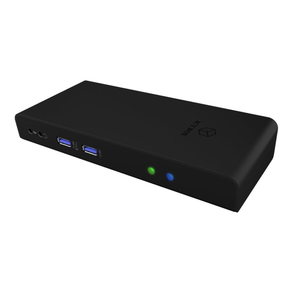 Produktbild för ICY BOX IB-DK2251AC - dockningsstation - USB-C / USB 3.0 - 2 x HDMI - 1GbE