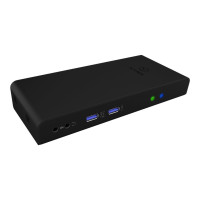 Produktbild för ICY BOX IB-DK2251AC - dockningsstation - USB-C / USB 3.0 - 2 x HDMI - 1GbE