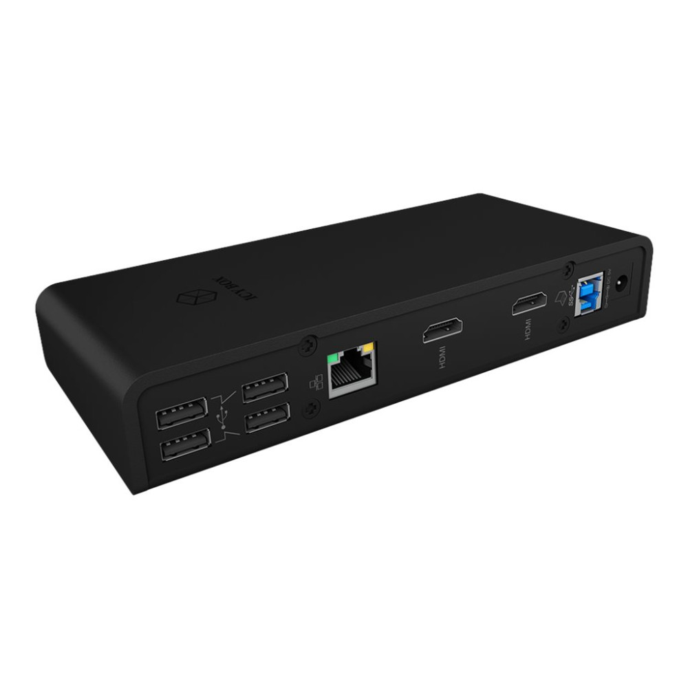 Produktbild för ICY BOX IB-DK2251AC - dockningsstation - USB-C / USB 3.0 - 2 x HDMI - 1GbE