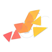 Produktbild för Nanoleaf Shapes Smarter Kit - trådlös belysningsuppsättning - LED x 9 - 1.7 W - 16 miljoner färger - 1200-6500 K - triangel