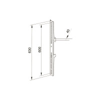 Produktbild för Multibrackets M Pro 600mm monteringskomponent - svart