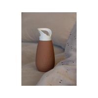 Produktbild för Nuuroo silikondricksflaska BIDON med sugrör Pax Caramel Café...