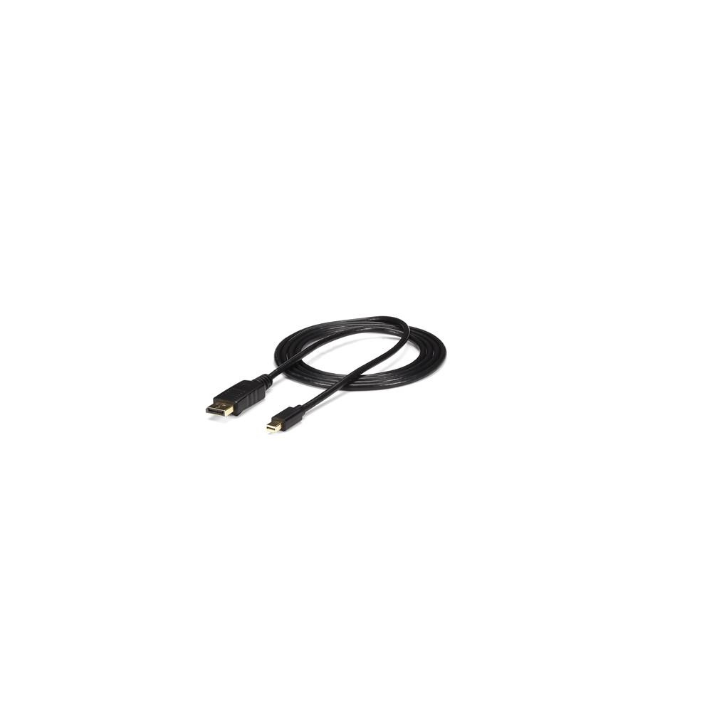 Produktbild för StarTech.com 3 m Mini DisplayPort till DisplayPort 1.2-kabeladapter M/M - DisplayPort 4k - DisplayPort-kabel - 3 m
