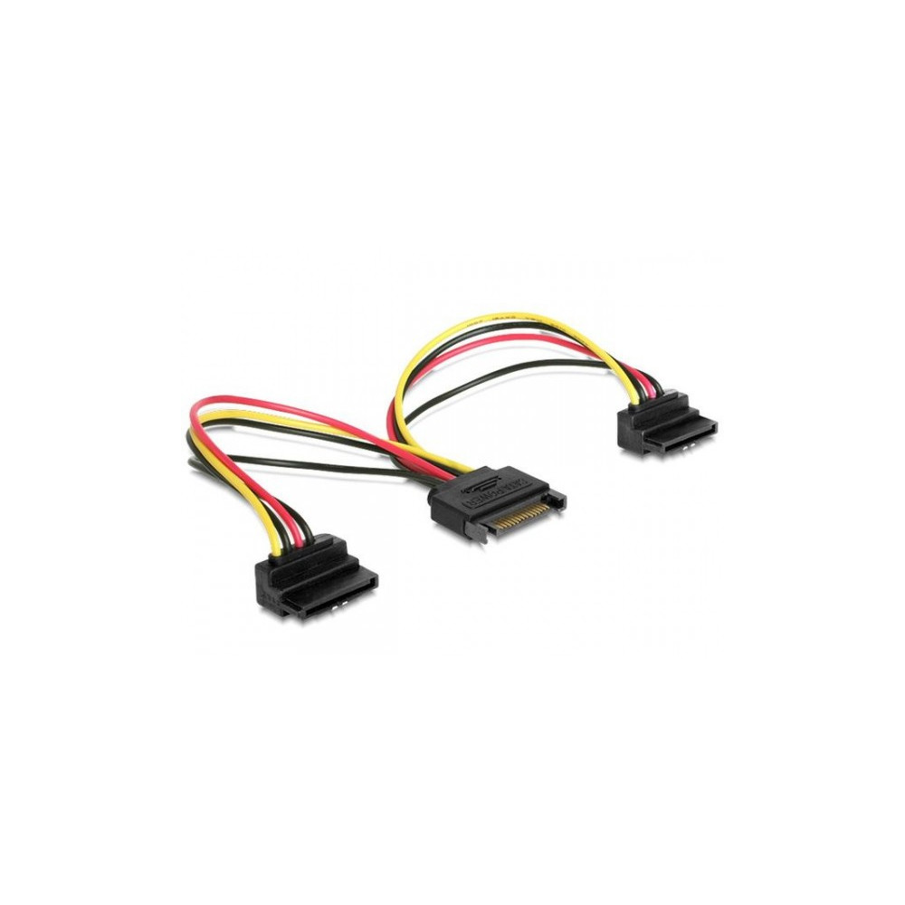 Produktbild för Gembird CC-SATAM2F-02 - strömdelare - SATA-ström till SATA-ström - 15 cm