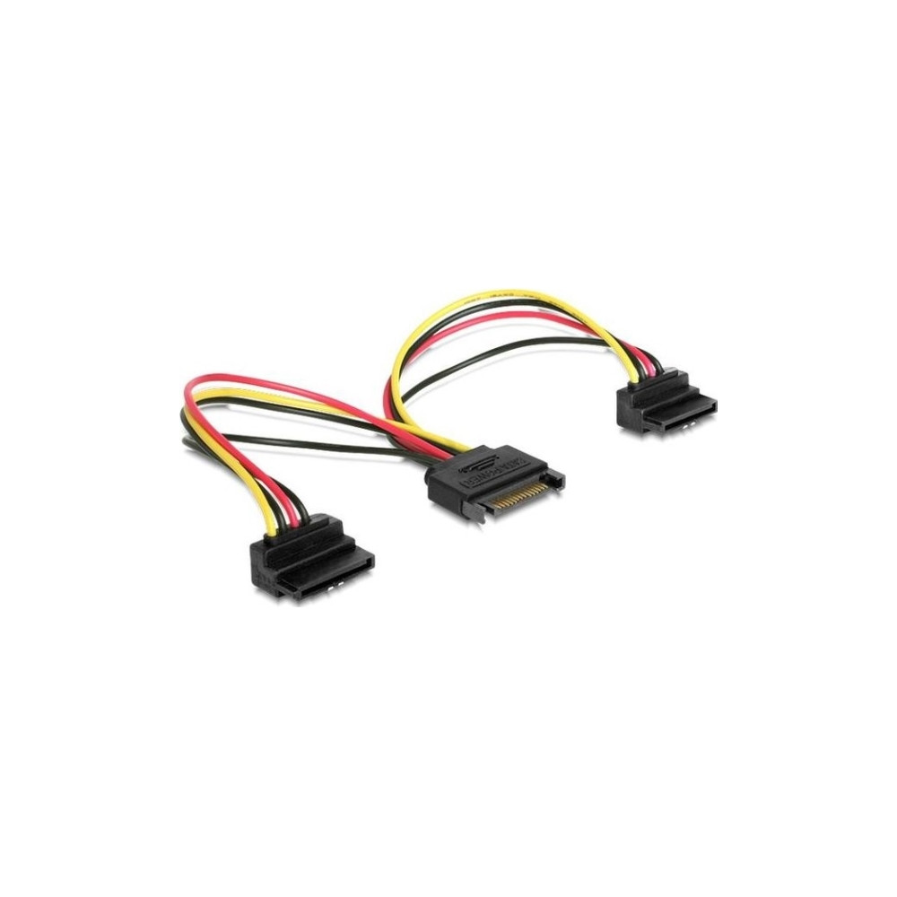 Produktbild för Gembird CC-SATAM2F-02 - strömdelare - SATA-ström till SATA-ström - 15 cm