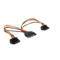 Produktbild för Gembird CC-SATAM2F-02 - strömdelare - SATA-ström till SATA-ström - 15 cm