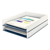 Produktbild för Leitz WOW Dual Colour - brevfack - för Letter, A4, C4, Folio - vit