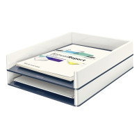 Produktbild för Leitz WOW Dual Colour - brevfack - för Letter, A4, C4, Folio - vit