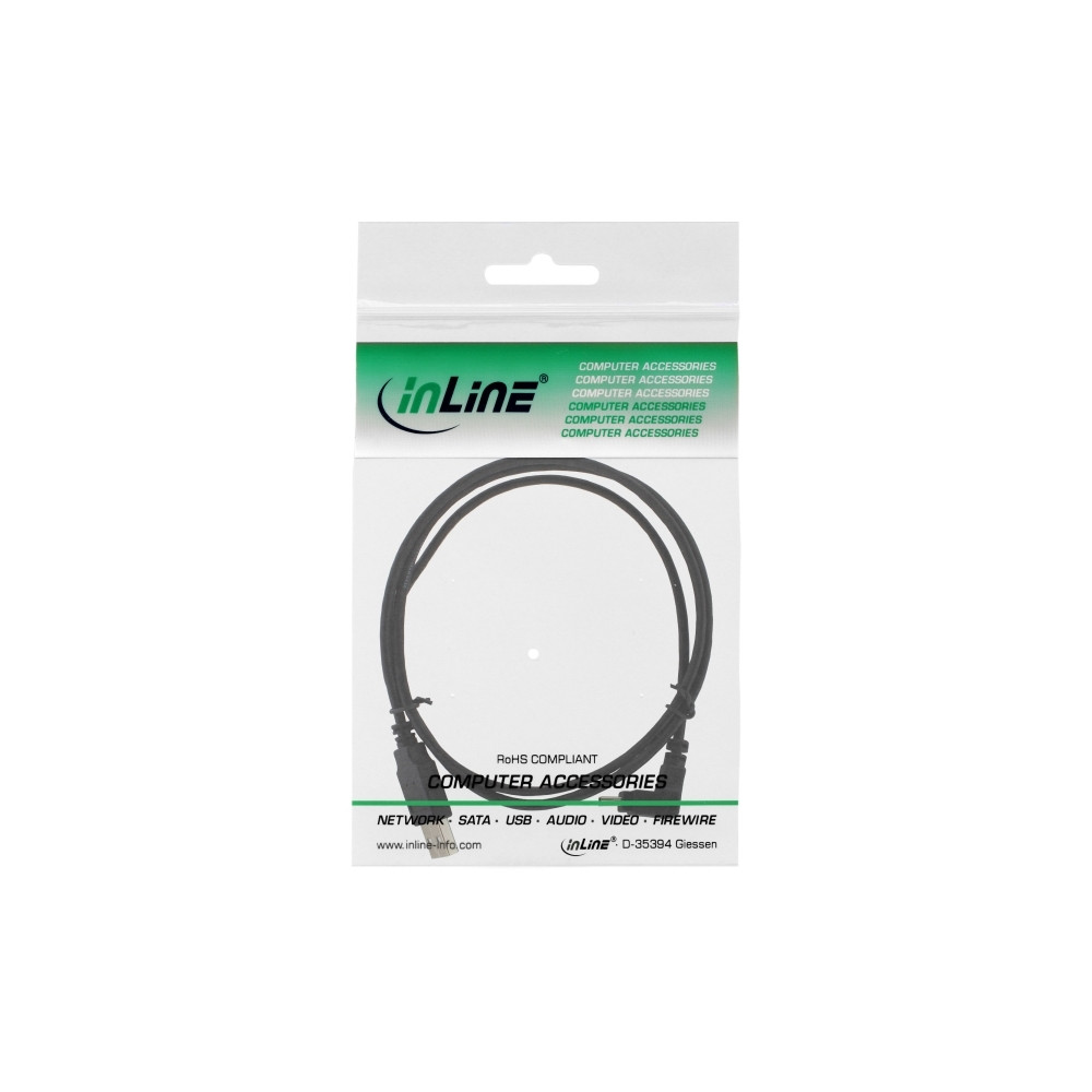 Produktbild för InLine - USB-kabel - mini-USB typ B till USB - 3 m