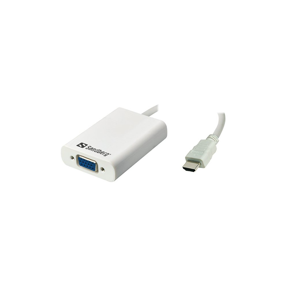 Produktbild för Sandberg HDMI to VGA+Audio Converter - videokonverterare