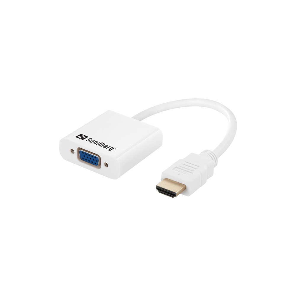 Produktbild för Sandberg HDMI to VGA+Audio Converter - videokonverterare