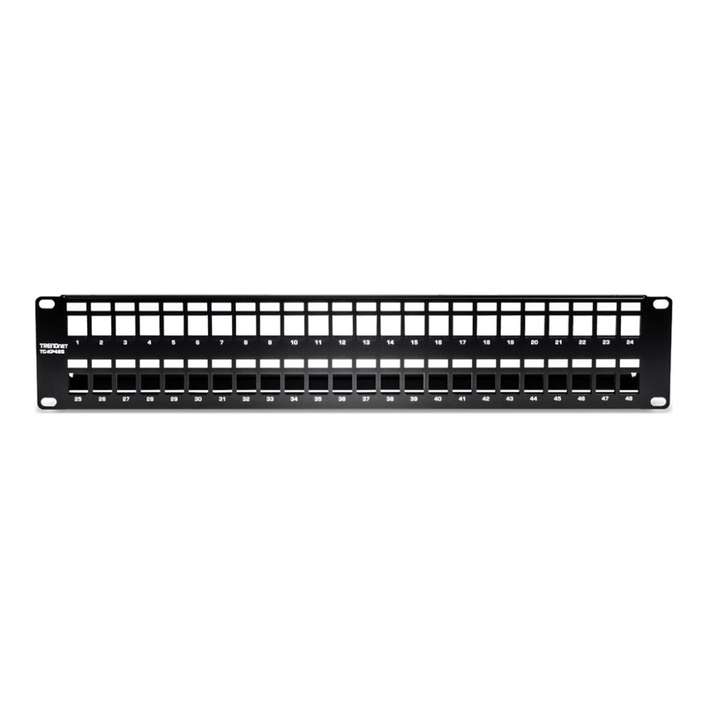Produktbild för TRENDnet TC-KP48S - kopplingspanel (tom) - 2U - 19"