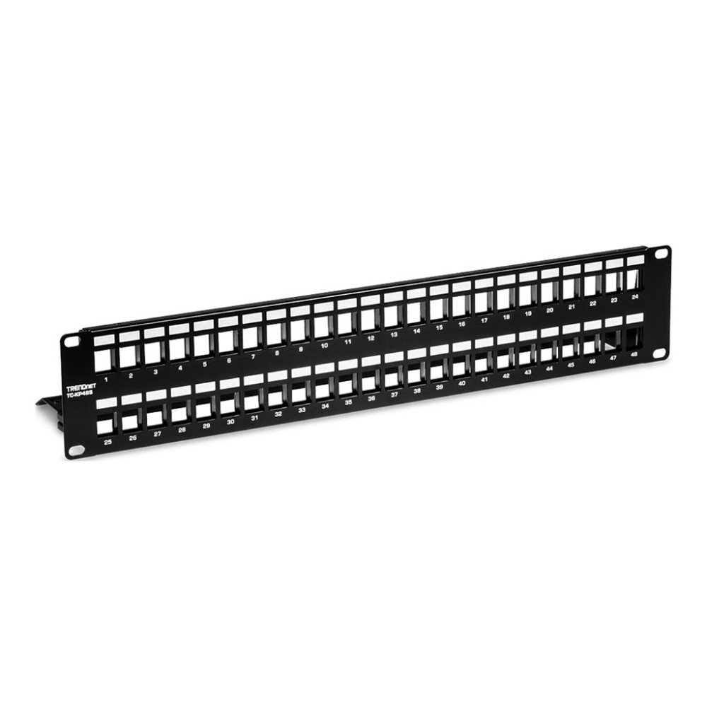 Produktbild för TRENDnet TC-KP48S - kopplingspanel (tom) - 2U - 19"