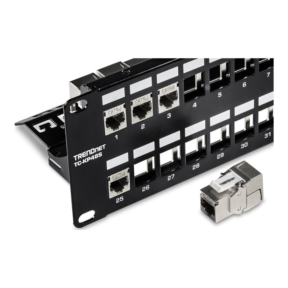 Produktbild för TRENDnet TC-KP48S - kopplingspanel (tom) - 2U - 19"