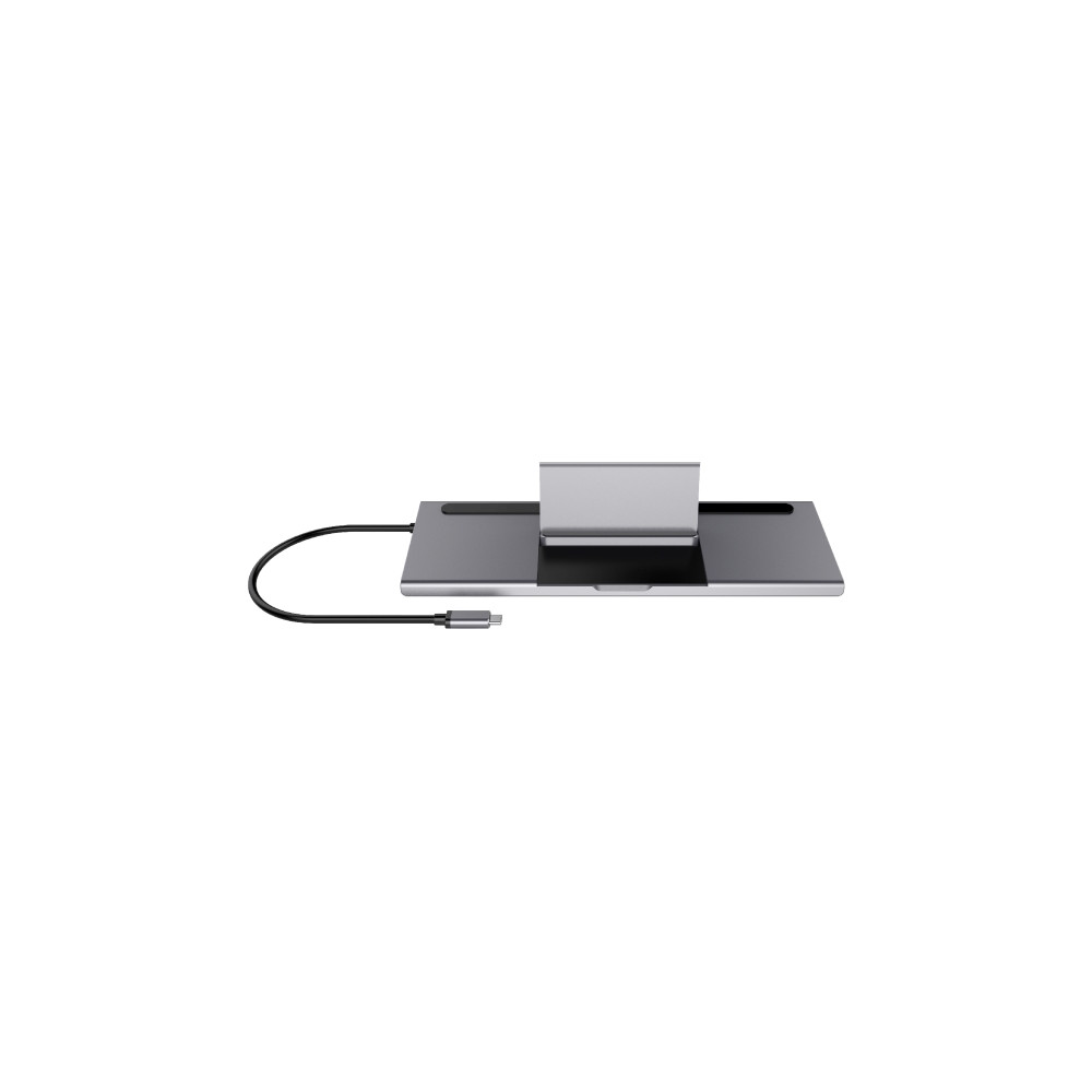 Produktbild för DELTACO - dockningsstation - USB-C - HDMI, DP - 10Mb LAN