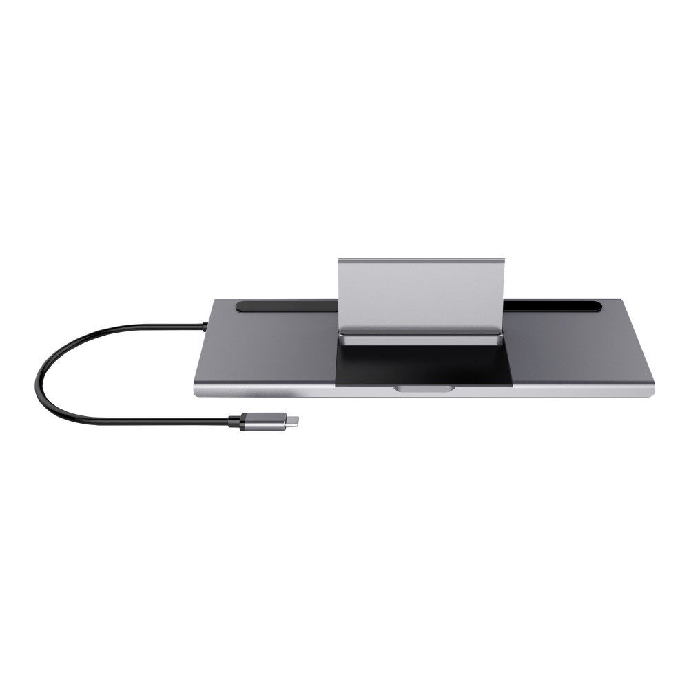 Produktbild för DELTACO - dockningsstation - USB-C - HDMI, DP - 10Mb LAN