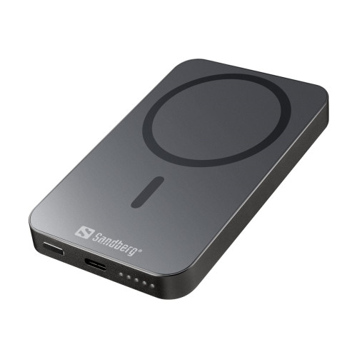 Sandberg Sandberg 5000 ALU trådlös powerbank - Li - USB-C - 20 watt