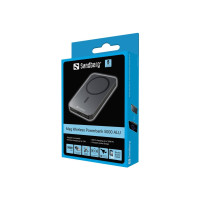 Produktbild för Sandberg 5000 ALU trådlös powerbank - Li - USB-C - 20 watt