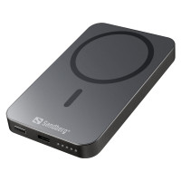 Produktbild för Sandberg 5000 ALU trådlös powerbank - Li - USB-C - 20 watt