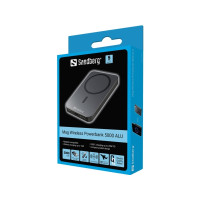Produktbild för Sandberg 5000 ALU trådlös powerbank - Li - USB-C - 20 watt
