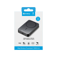 Produktbild för Sandberg 1000 ALU trådlös powerbank - Li - USB-C - 20 watt