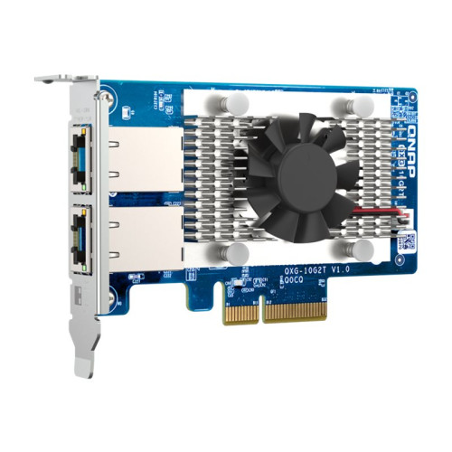 Qnap Systems QNAP QXG-10G2T - nätverksadapter - PCIe 3.0 x4 - 100M/1G/2.5G/5G/10 Gigabit Ethernet x 2