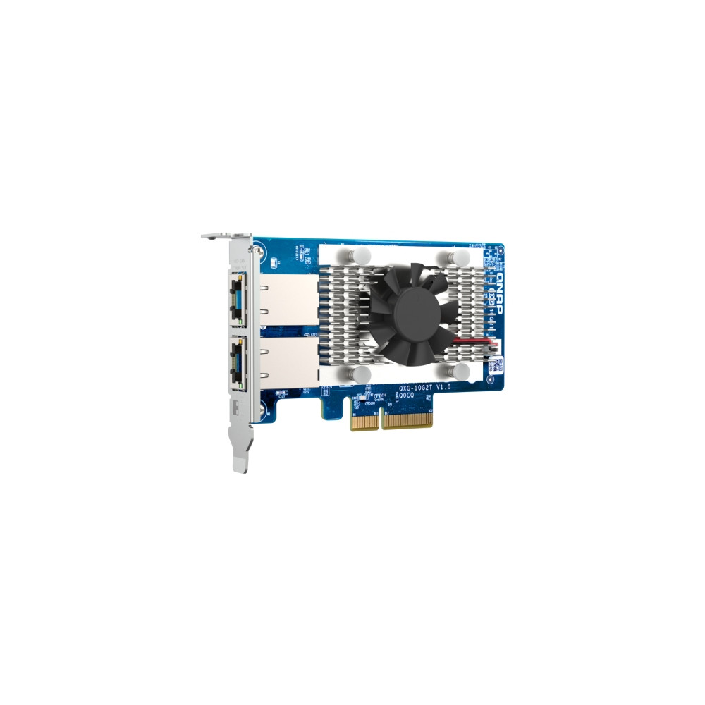 Produktbild för QNAP QXG-10G2T - nätverksadapter - PCIe 3.0 x4 - 100M/1G/2.5G/5G/10 Gigabit Ethernet x 2