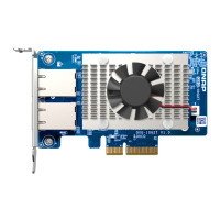 Produktbild för QNAP QXG-10G2T - nätverksadapter - PCIe 3.0 x4 - 100M/1G/2.5G/5G/10 Gigabit Ethernet x 2
